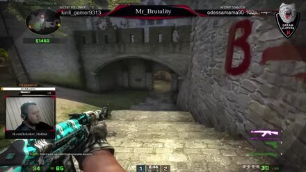 Эйс на карте de_cobblestone