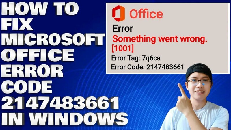 How To Fix Microsoft Office Error 2147483661 (Error tag 7q6ca) in ...