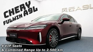 Chery Fulwin A9L – 2500 km Range Luxury PHEV with 4 VIP Seats!  - Chery Fengyun A9L First Look!