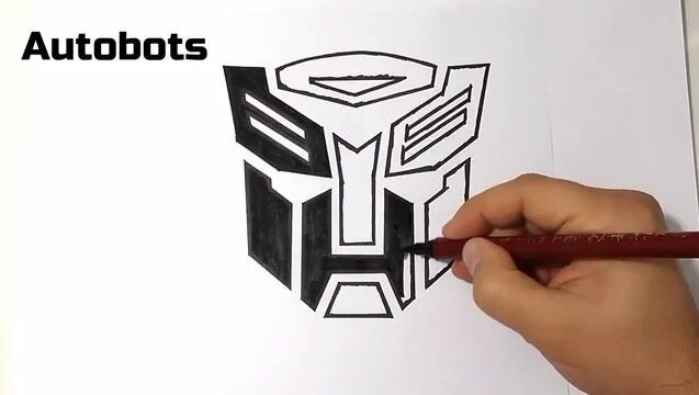How to Draw Autobots and Decepticons Logos | Transformers Symbols ...
