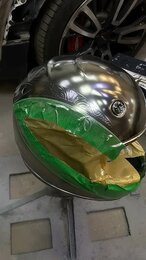 Mirror chrome helmet