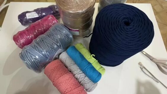 Шнуры для шитья, плетения и вязания собственного производства