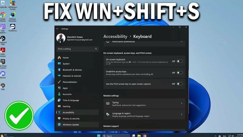 How To Fix Windows + Shift + S Not Working in Windows 10/11 - Easy Fix ...