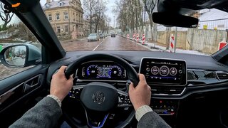 2023 Volkswagen T-ROC R [ 2.0 TSI 300hp 4Motion ] | POV Test Drive | Amazing Engine sound