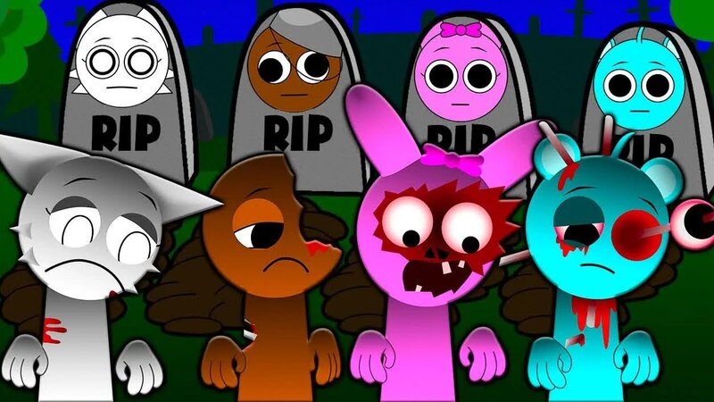 Incredibox Sprunki Погибли RIP Грустная История! Венда БРУД СКАЙ Пинки ...