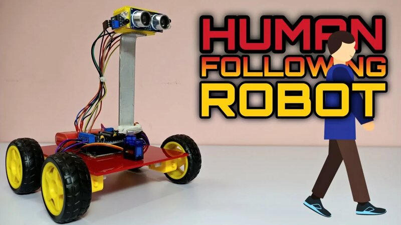 How To Make Human Following Robot || Make Robot With Arduino Uno ...