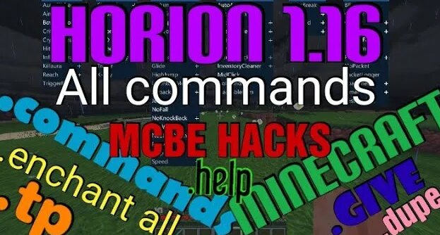 Horion Hack Client Commands! MCBE Hacks for Beginners! Minecraft ...