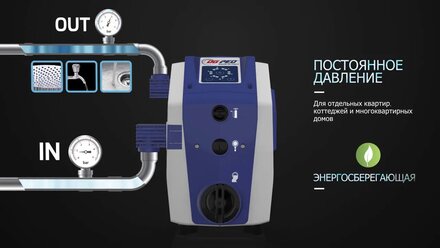 Автоматическая установка повышения давления с инвертором DG PEDROLLO. Компания Полюс 56