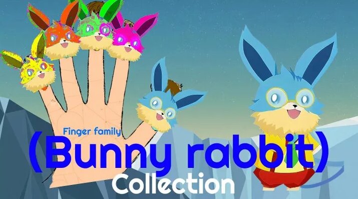 Видео Finger family_Finger family_animal finger family_Bunny(rabbit ...