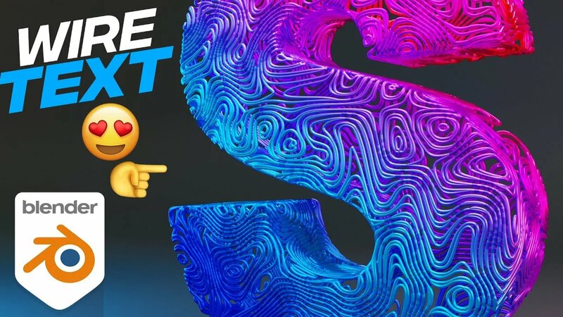 Blender Tutorial Beginner - Abstract Text Shape | Blender TEXT ...