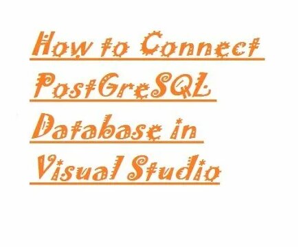 how to connect postgresql database in visual studio - Yandex Video ...