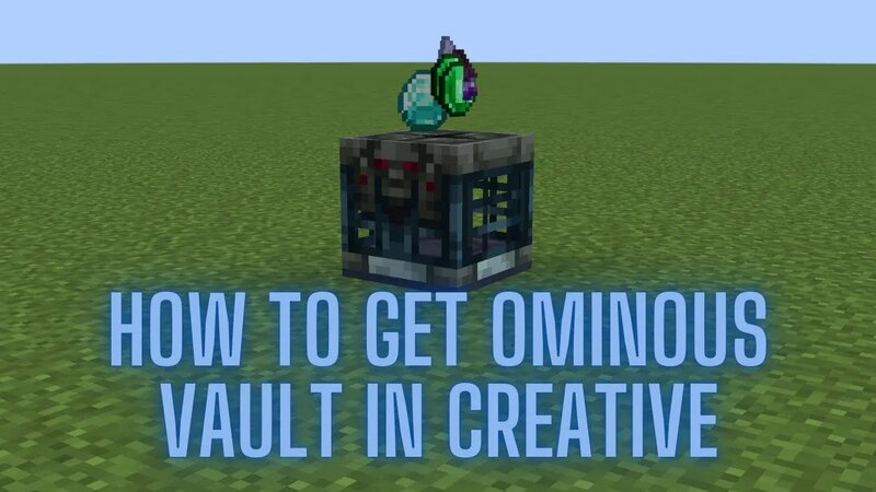 How to get ominous vault in creative mode (Java Only) - Смотреть онлайн ...
