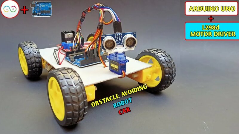Obstacle Avoiding Robot Car Using Arduino |How to make Arduino Robot ...
