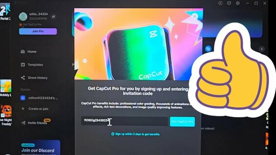 How to use CapCut invitation code. I Found a invisible button #capcut ...