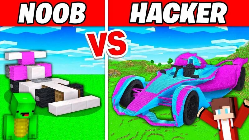 RACE CAR Build Battle In Minecraft - NOOB VS PRO Challenge - Yandex ...