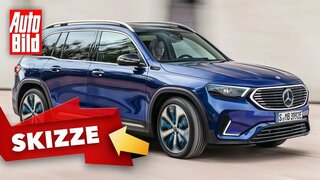 Mercedes EQB (2021) | So kommt der Elektro-GLB | Skizze