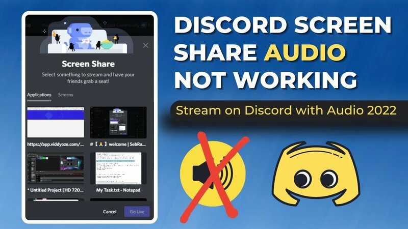 Fix Screen Share Audio Not Working Discord in 2022 | (Stream On Discord ...