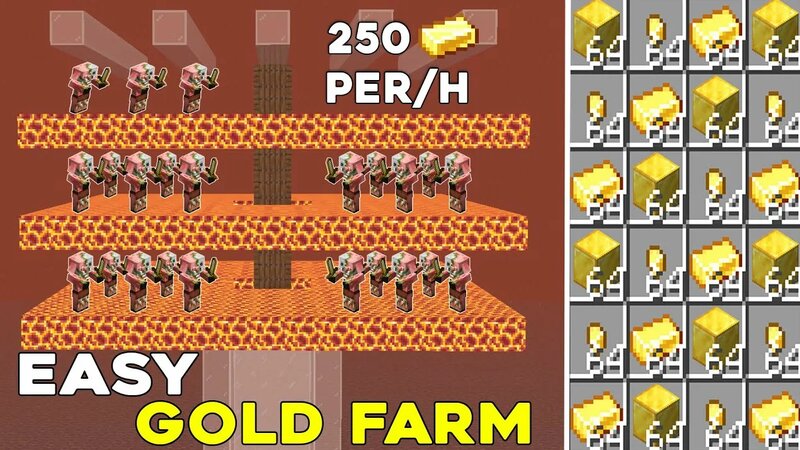 Unlimited GOLD & Rotten MEAT FARM !! Minecraft: How to Build a Gold ...