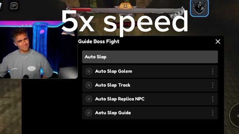 New guide boss fight script | auto defeat guide | slap battles script ...
