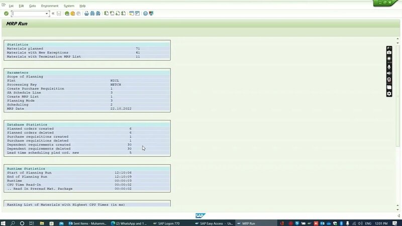 What is MRP and How use in SAP complete Toturial. T Code MD01, MD02 ...