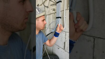 Так сколько нужно интернет кабеля в точку где расположена интернет розетка 🤔 #вашэлектрик