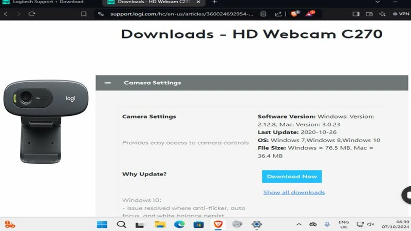 How To Download & Install Logitech HD Webcam C270 Driver on Windows PC ...