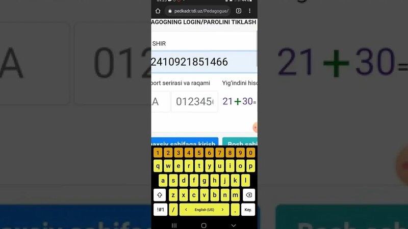 Pedkadr tdi uz saytidagi login va parolni qayta olish - Смотреть онлайн ...