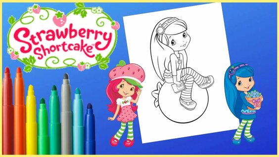 Strawberry Shortcake Coloring Book Show Episode Surprise Egg and Toy  Collector SETC 