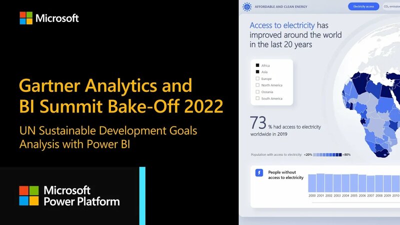 Gartner Analytics and BI Bake-Off 2022: UN Sustainable Development ...