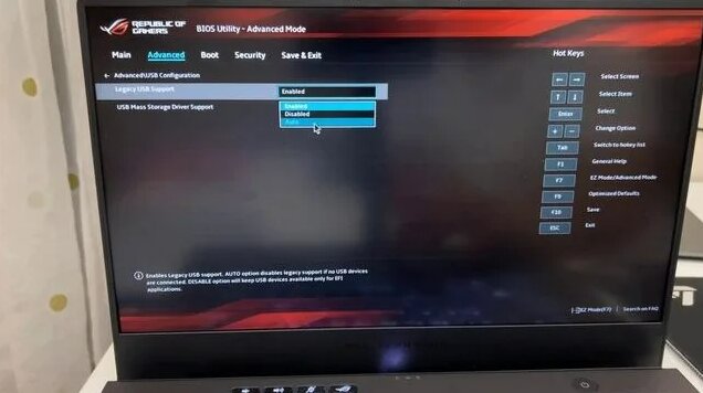How To Get Into BIOS And Enable UEFI USB Boot On Asus ROG Zephyrus G15 ...