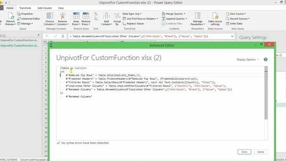 Power Query - Custom Functions (Пользовательские функции, Занятие 6 ...