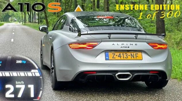 Alpine A110s Enstone |Ускорение 270км/Ч и ЗВУК AutoTopNL - Смотреть ...
