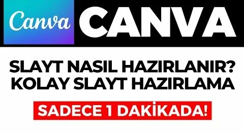 Canva Ücretsiz Slayt Nasıl Hazırlanır? Canva Kolay Slayt Hazırlama ...