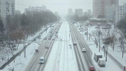 Moscow. Chertanovo. Snowfall | December 2021 | Drone Video Mavic 2 Pro | Чертаново. Аэросъемка