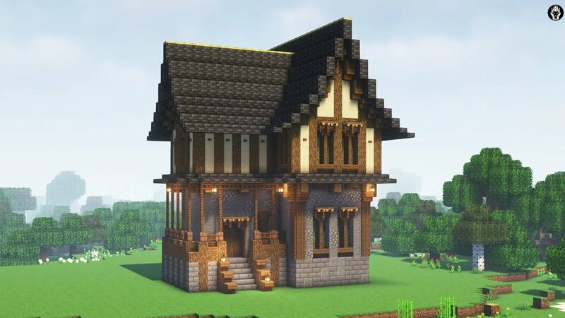 Minecraft Medieval House Tutorial - Смотреть онлайн в поиске Яндекса по ...