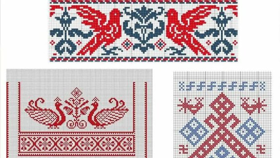 Русская народная вышивка(5 класс Урок№7). — Видео от Ольга Коруц