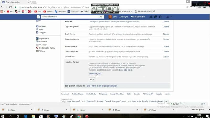 Facebook hesabını dondurmak - Смотреть онлайн в поиске Яндекса по Видео
