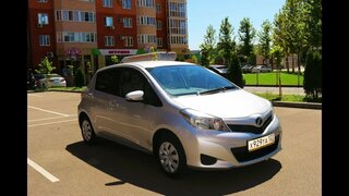 Обзор и тест драйв Toyota Vitz 2013 года [Вариатор].  Плюсы и минусы.