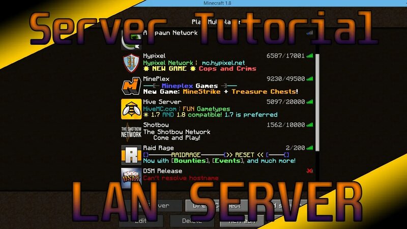 How to make a Minecraft Server Part 4: LAN Local Area Network - Yandex ...