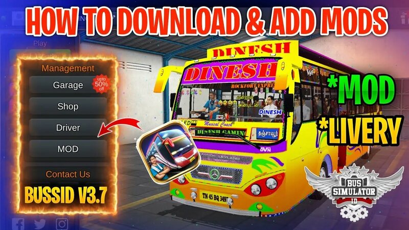 How to Add Bus Mods in Bus Simulator Indonesia in Tamil | How to ...