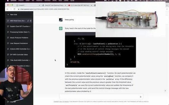 Using Chat GPT AI to Code an Arduino MIDI Controller - Смотреть онлайн ...