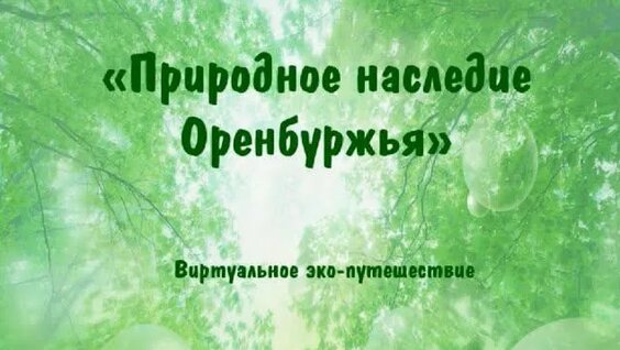 Природное наследие Оренбуржья — Видео от Центральная детская библиотека имени Аксакова
