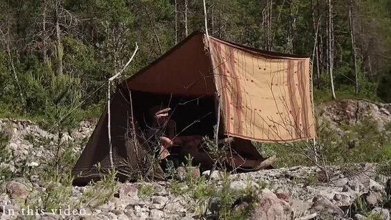 Летний отдых на природе с ночевкой в палатках на берегу реки.mp4 — Видео от Русские ...
