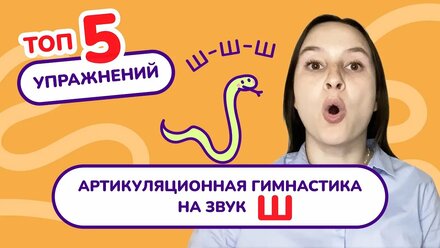 1. Артикуляционная гимнастика на звук "Ш". Постановка звука "Ш". Урок с логопедом