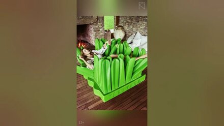 Посмотрите на забавный нестандартный диванчик Pratone от компании Gufram / История дизайна мебели