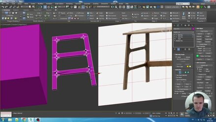 Столик из фанеры. Урок по проектированию и изготовлению в 3dsMax, Illustrator и ArtCam
