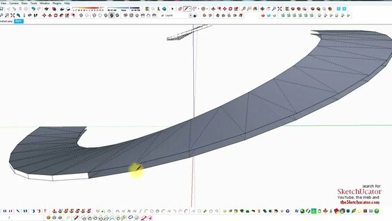 Draw a Curved RAMP in Sketchup using native tools. LOOK FOR MY Circular ...