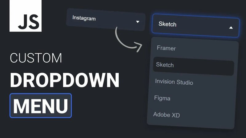 How To Make A Dropdown Menu From Scratch | HTML, CSS, Javascript ...
