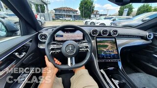 New Mercedes C-Class AMG Line 2022 Test Drive Review POV
