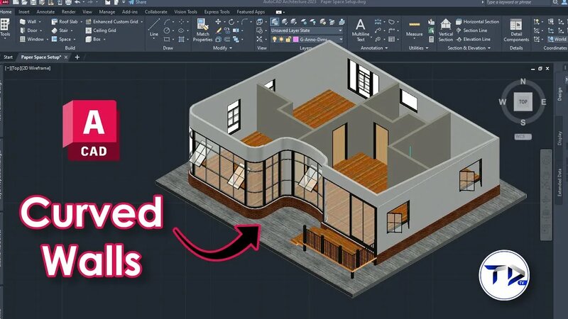 Curved Walls in AutoCAD Architecture 2024 (Arcs, Circular) - Yandex ...
